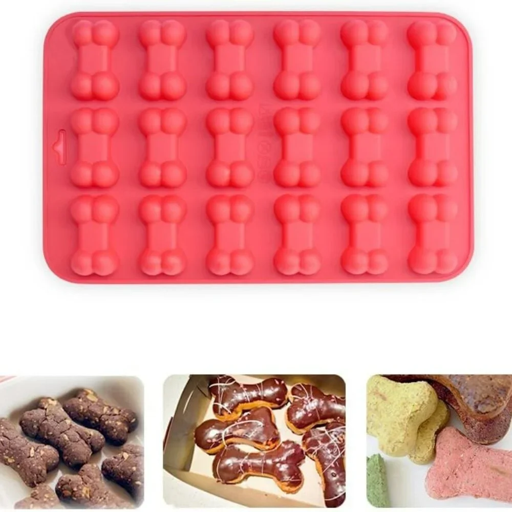 Puppy Dog Paw and Bone Silicone Molds, Non-Stick Food Grade Silicone Molds for C - Picture 3 of 7